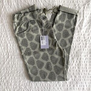 Printed Olive Green Women's Pants - Casual Stretch Joggers